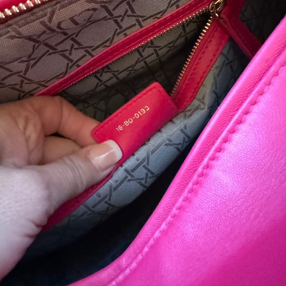 AUTHENTIC! *Barbie-Fuscia PINK* CHRISTIAN DIOR Lady Dior Cannage Lambskin - Picture 7 of 16